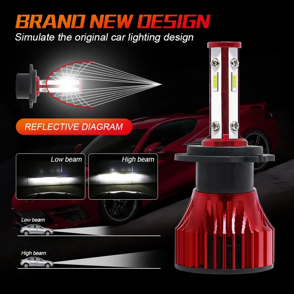 1 Pair Metal X15s Car Light H7 H11 9005 9006 9007 Led Headlight
