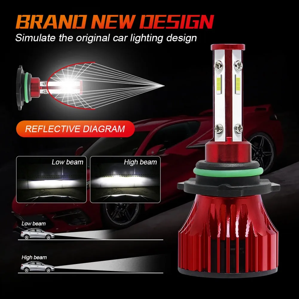 1 Pair Metal X15s Car Light H7 H11 9005 9006 9007 Led Headlight
