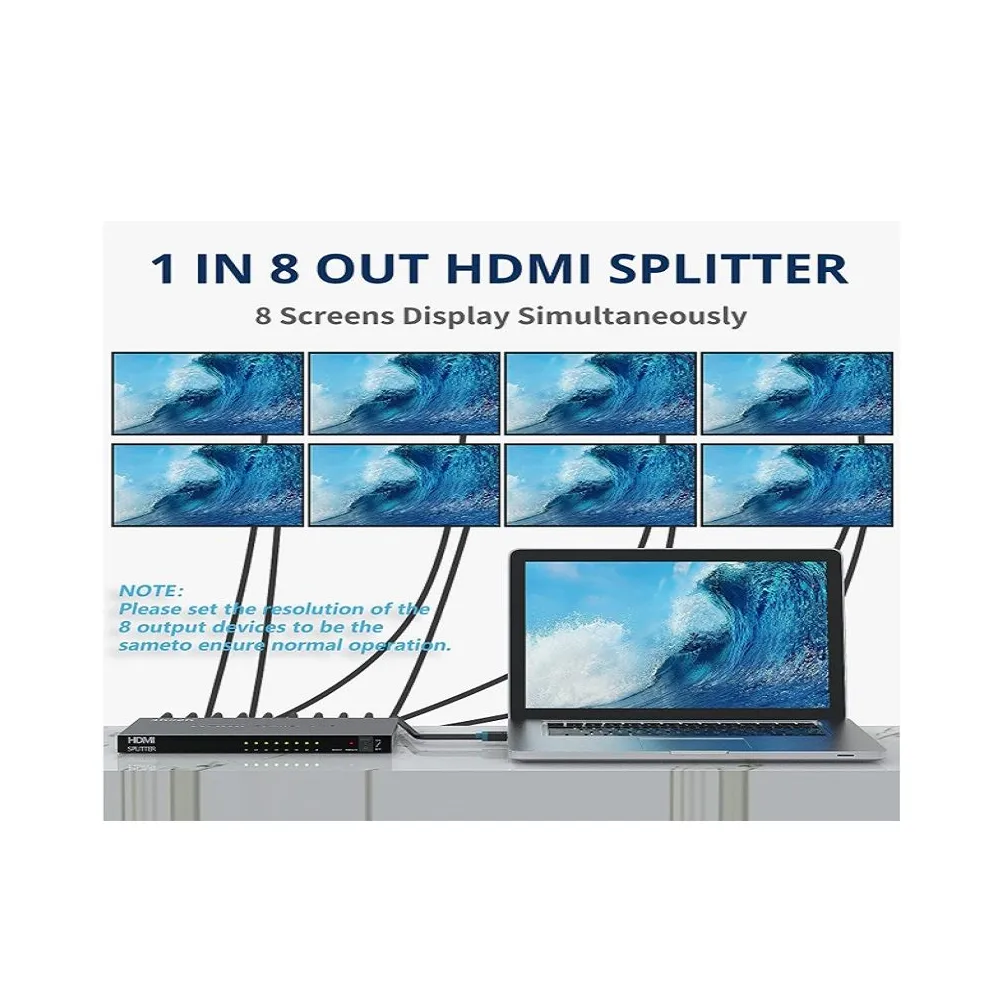 1080P 1 In 8 Hdtv High Transmission Hdmi Splitter M24-11-11
