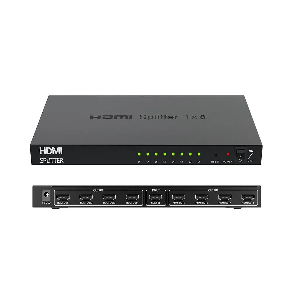 1080P 1 In 8 Hdtv High Transmission Hdmi Splitter M24-11-11