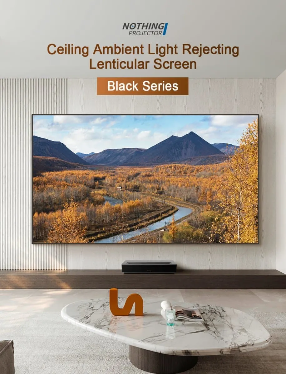 120 inch Nothing Projector Black Series ALR Ultra Short Throw Projector Screen