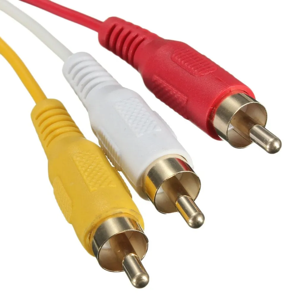 1.5m HDMI Male to 3 RCA TV Cable 3RCA (Yellow Red White) AV Video Audio Converter Adapter 1080P TV Box TV Box TO HDTV