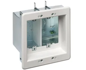 2-3 Gang Recessed steel combination power/low voltage TV BOX