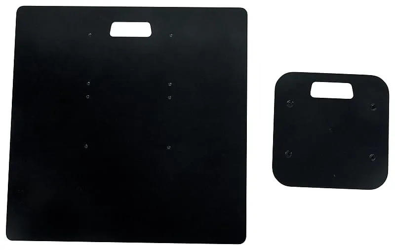 (2) Rockville RTP33-TV White/Black Totem DJ Speaker/Lighting Stands with TV Mount (2) RTP33-TV (2) BLACK TOTEM PLATES