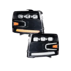 2007-2013 Chevrolet Silverado LED Projector Headlights (pair)
