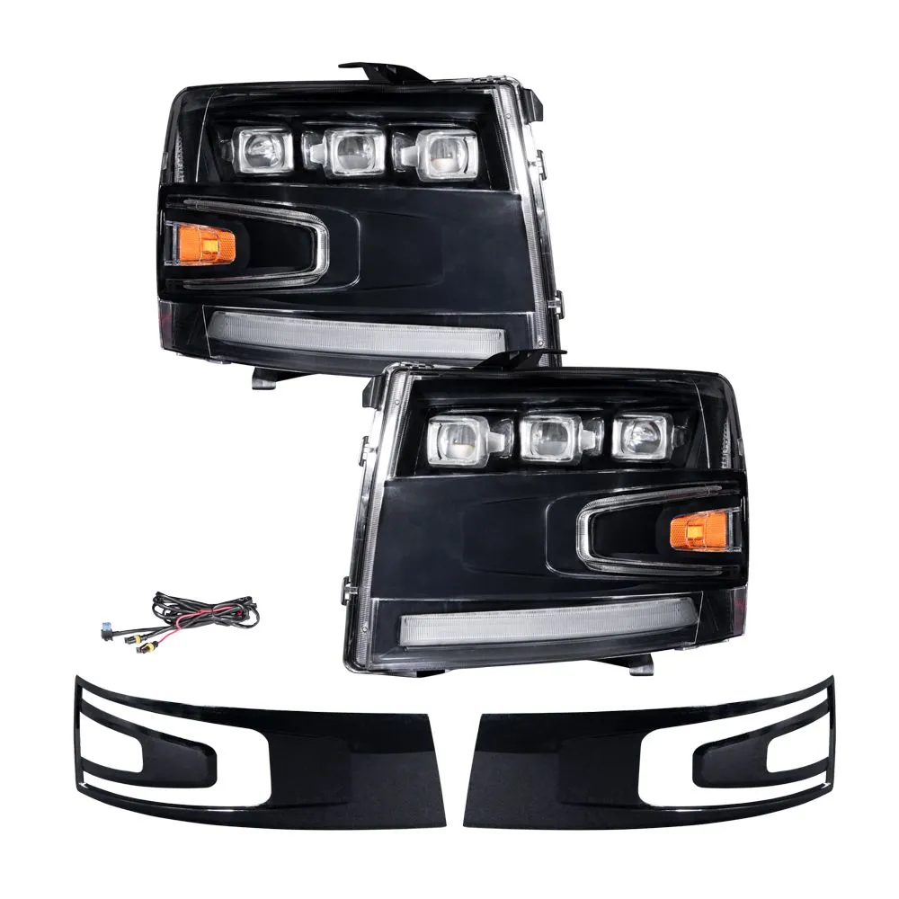 2007-2013 Chevrolet Silverado LED Projector Headlights (pair)