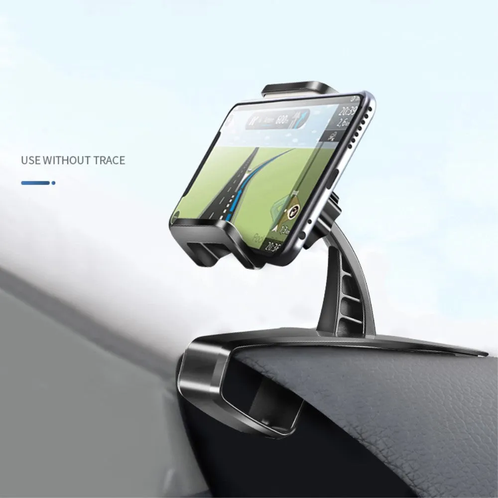3 in 1 Car GPS Smartphone Holder: Dashboard / Visor Clamp   AC Grid Clip for Intex Aqua Strong 5.1  - Black