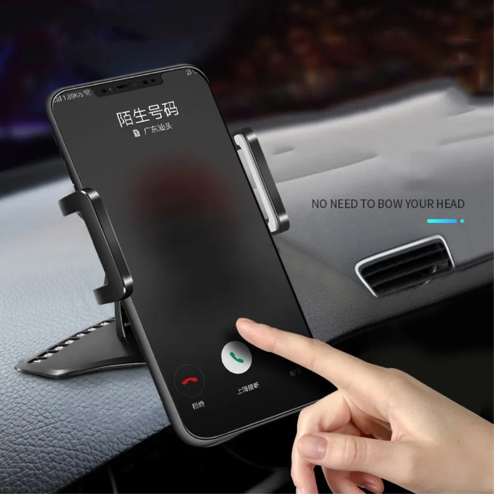3 in 1 Car GPS Smartphone Holder: Dashboard / Visor Clamp   AC Grid Clip for Intex Aqua Strong 5.1  - Black