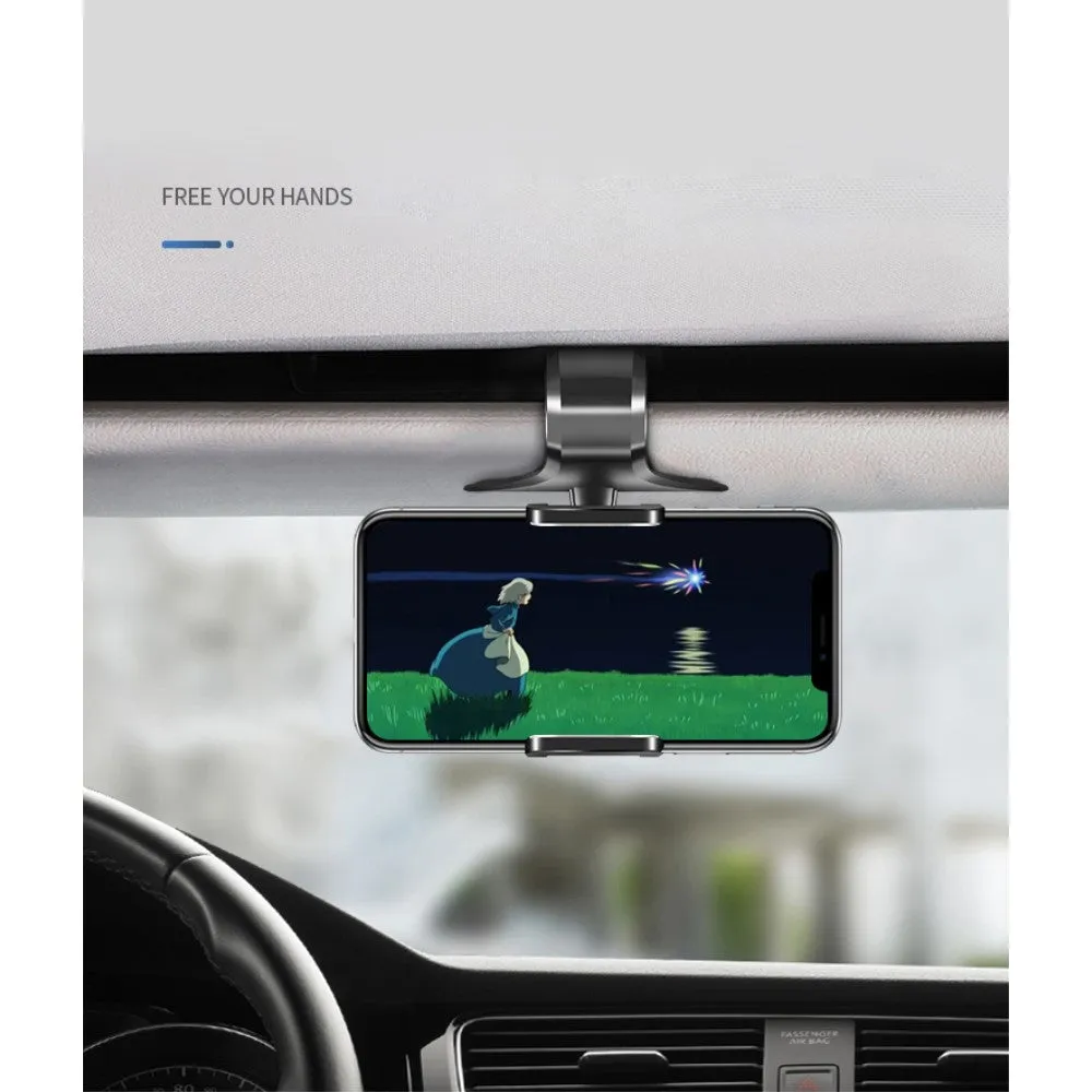 3 in 1 Car GPS Smartphone Holder: Dashboard / Visor Clamp   AC Grid Clip for Nokia 7.1 Plus (2018) - Black