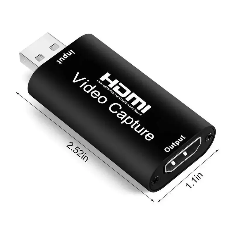 4K 1080P HDMI To USB 2.0 Video Capture Game Recording Box for PC Youtube OBS Streaming