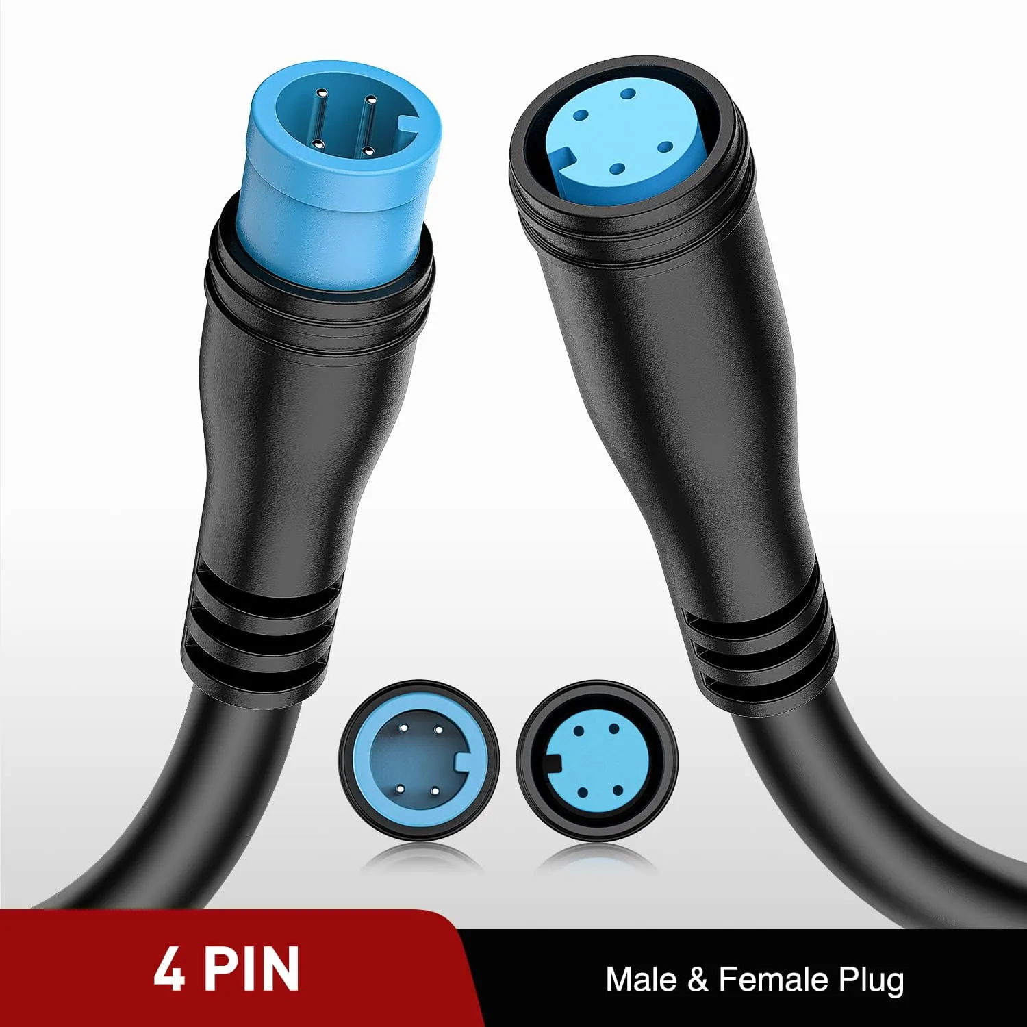 4Pin RGB Underglow Light Extension Wire 2Pcs