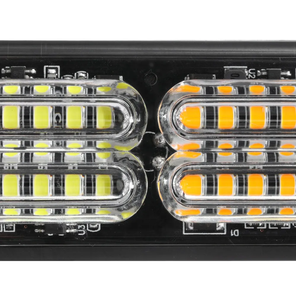 (4PSC/SET) 24LED Emergency Surface Mount Grill Strobe Light for Trucks Vehicles ATV RV Cars Van