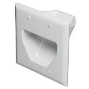 5.1 Surround Sound 2-Gang Plate, White