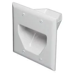 5.1 Surround Sound 2-Gang Plate, White