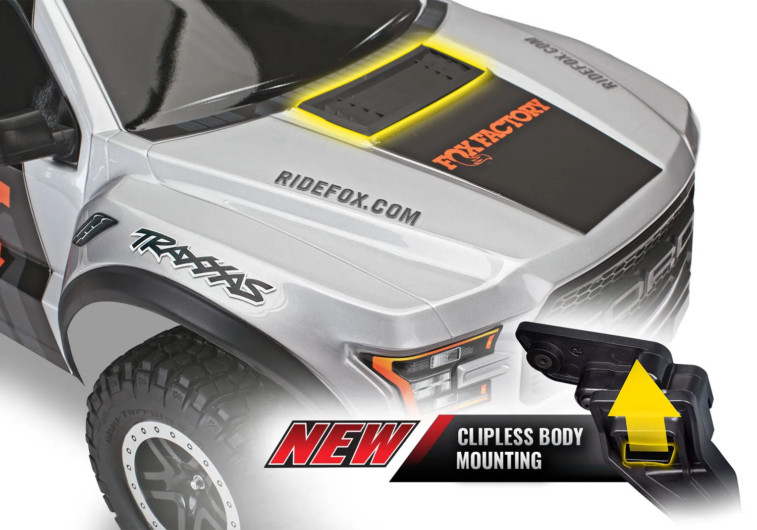 58394-4 Ford Raptor: 1/10 Scale 2WD Replica Truck BL-2 HD