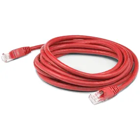 AddOn 6ft Red CAT 6 Slim PVC Ethernet Cable Snagless Clear-Claw RJ-45 M/M ADD-6FSLCAT6-RD