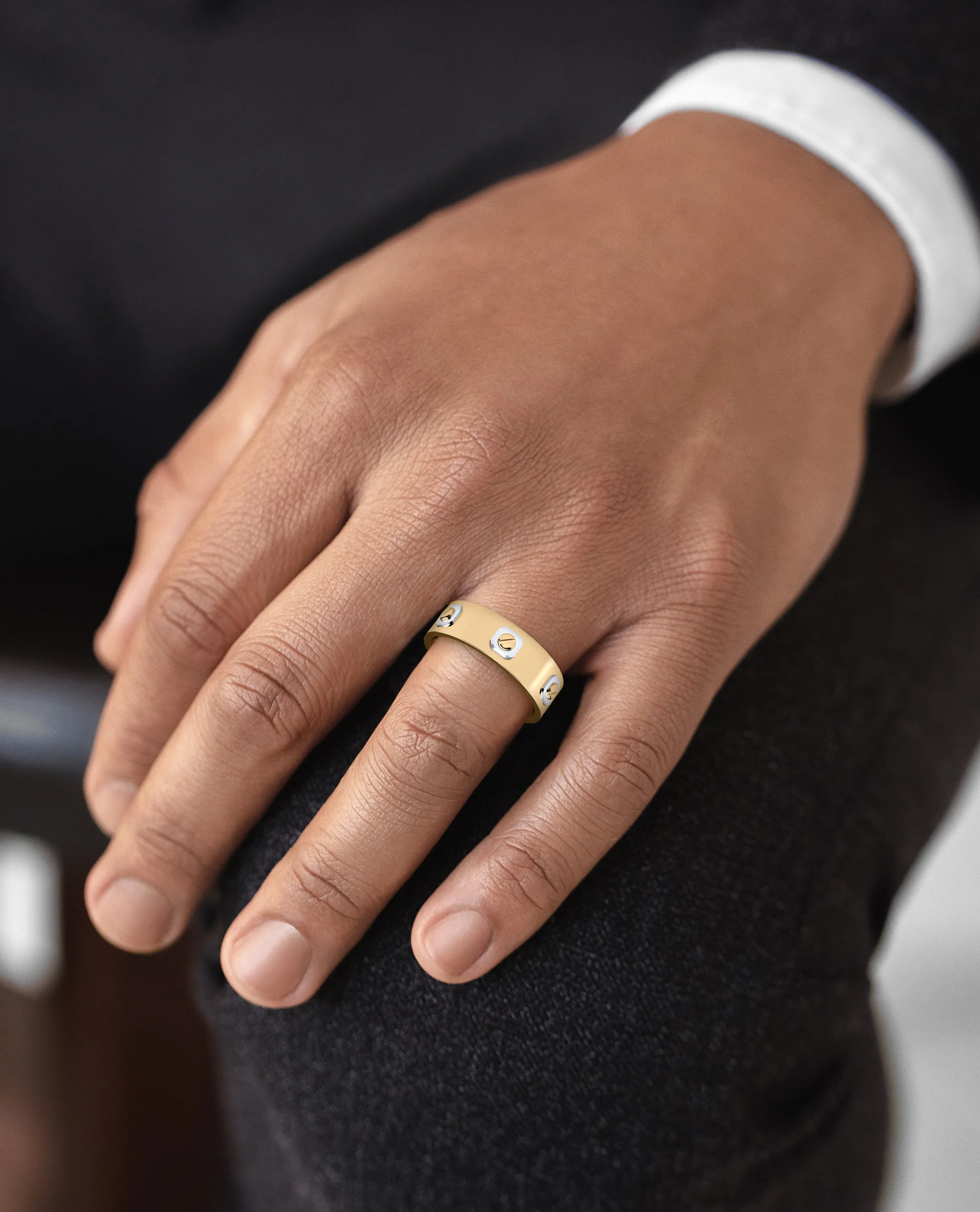 AMADOR Two-Tone Gold Ring