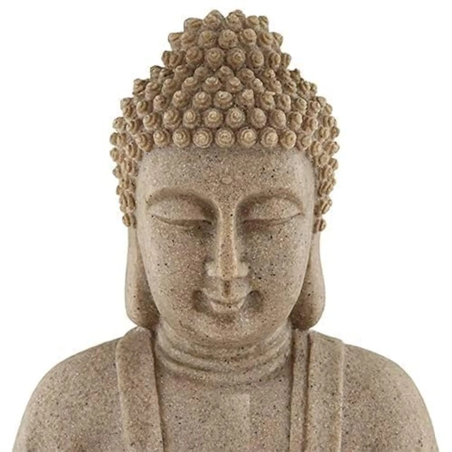 ANAVADYA Lotus Buddha Water Fountain for Home, Office, Garden | Polyresin Table Top Indoor Outdoor Water Fountain with LED Lights for Home Decor Decoration Showpiece Gift (18 X 18 X 30Cm)