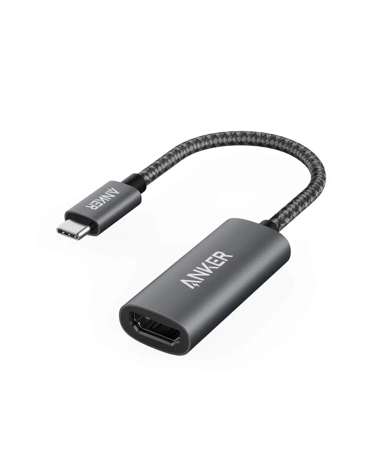 Anker USB C to HDMI Adapter (4K@60Hz) - A8312 , PowerExpand  Aluminum Portable USB C Adapter, for MacBook Pro, MacBook Air, iPad Pro, Pixelbook, XPS, Galaxy, and More (Compatible with Thunderbolt 3 ports)