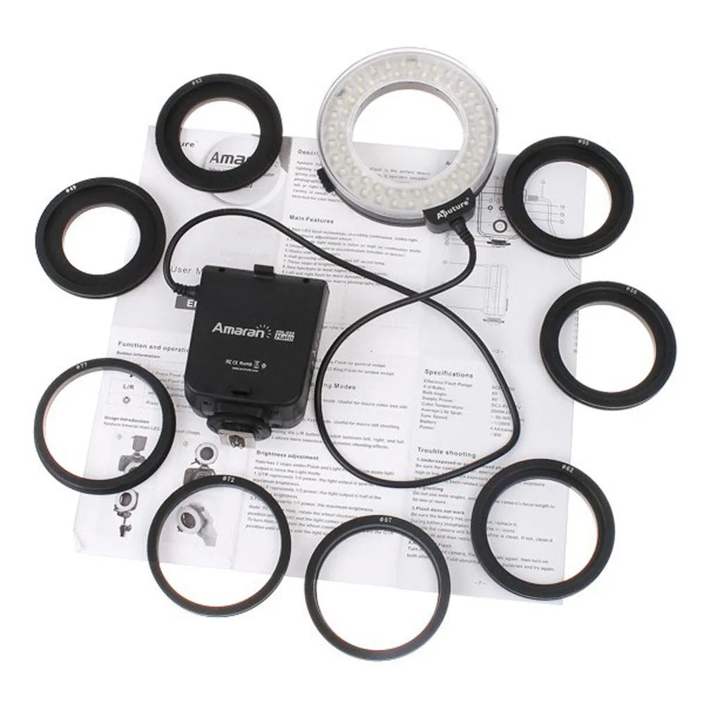 Aputure Amaran Halo AHL-C60 Canon LED Macro Ring Flash Light