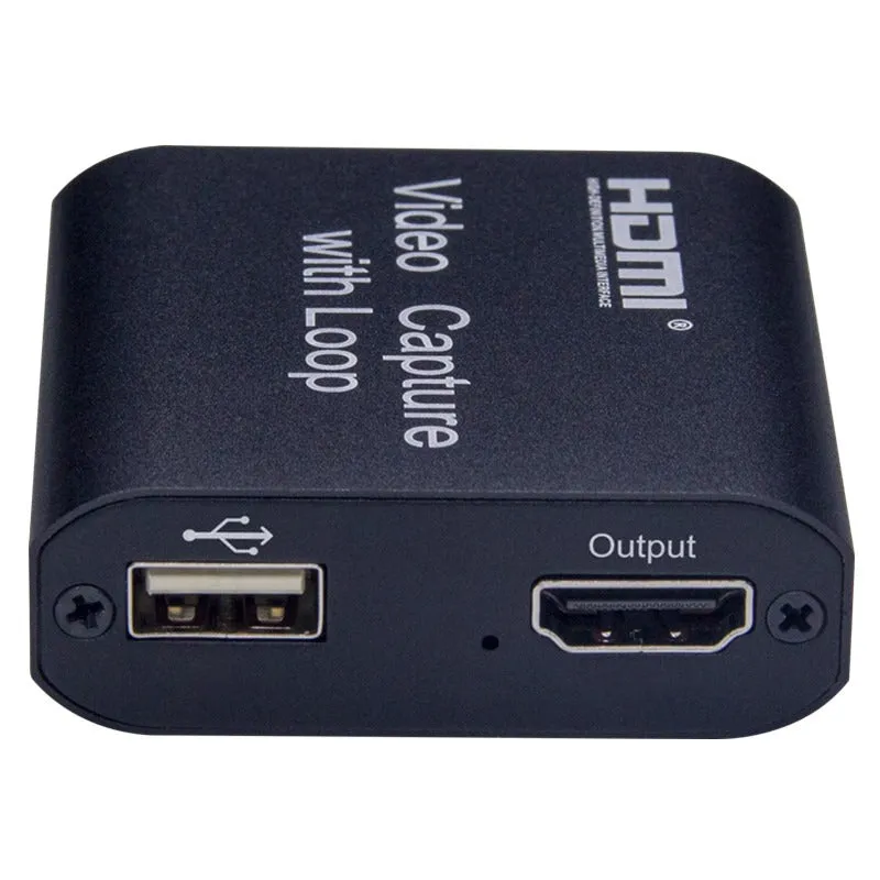 ArgoX HDMI to USB 2.0 Video Capture with Loop   Audio, 4K in 1080p out, USB-A to Micro USB Cable, HDMI Loop Out, Support AWG26 HDMI, VLC/OBS/Amcap for Computer, Live Streaming, Windows, Android, macOS | HDVC3 HDVC4