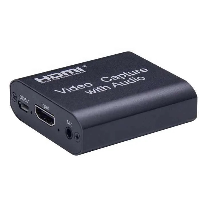 ArgoX HDMI to USB 2.0 Video Capture with Loop   Audio, 4K in 1080p out, USB-A to Micro USB Cable, HDMI Loop Out, Support AWG26 HDMI, VLC/OBS/Amcap for Computer, Live Streaming, Windows, Android, macOS | HDVC3 HDVC4