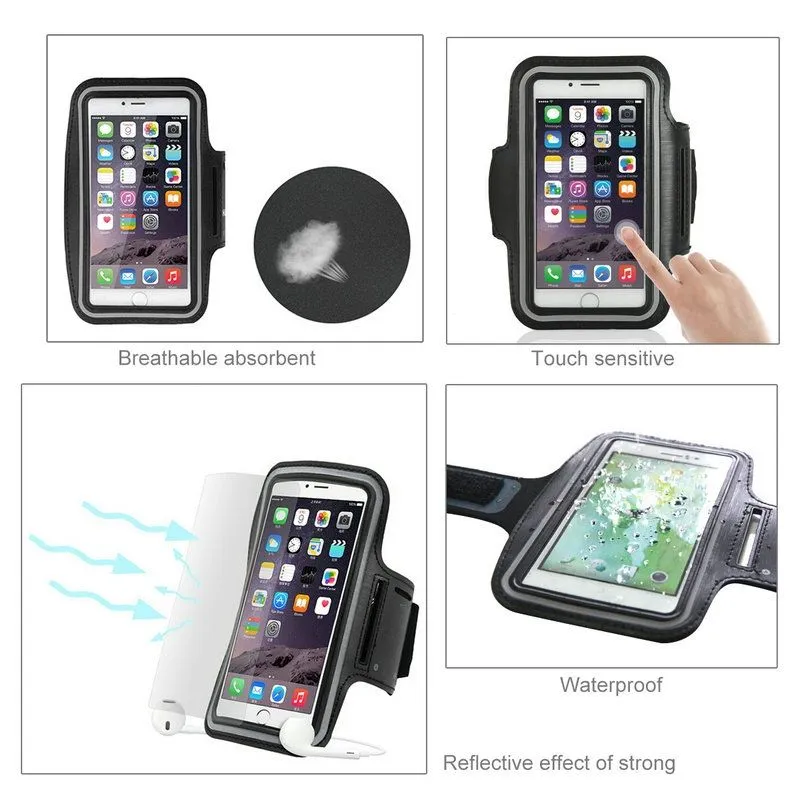 Armband Professional Cover Neoprene Waterproof Light Reflecting Wraparound Sport with Buckle for Sony Xperia 5.1 (2021)