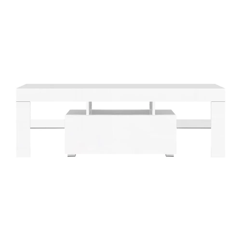 Artiss Entertainment Unit TV Cabinet LED 130cm White Elo