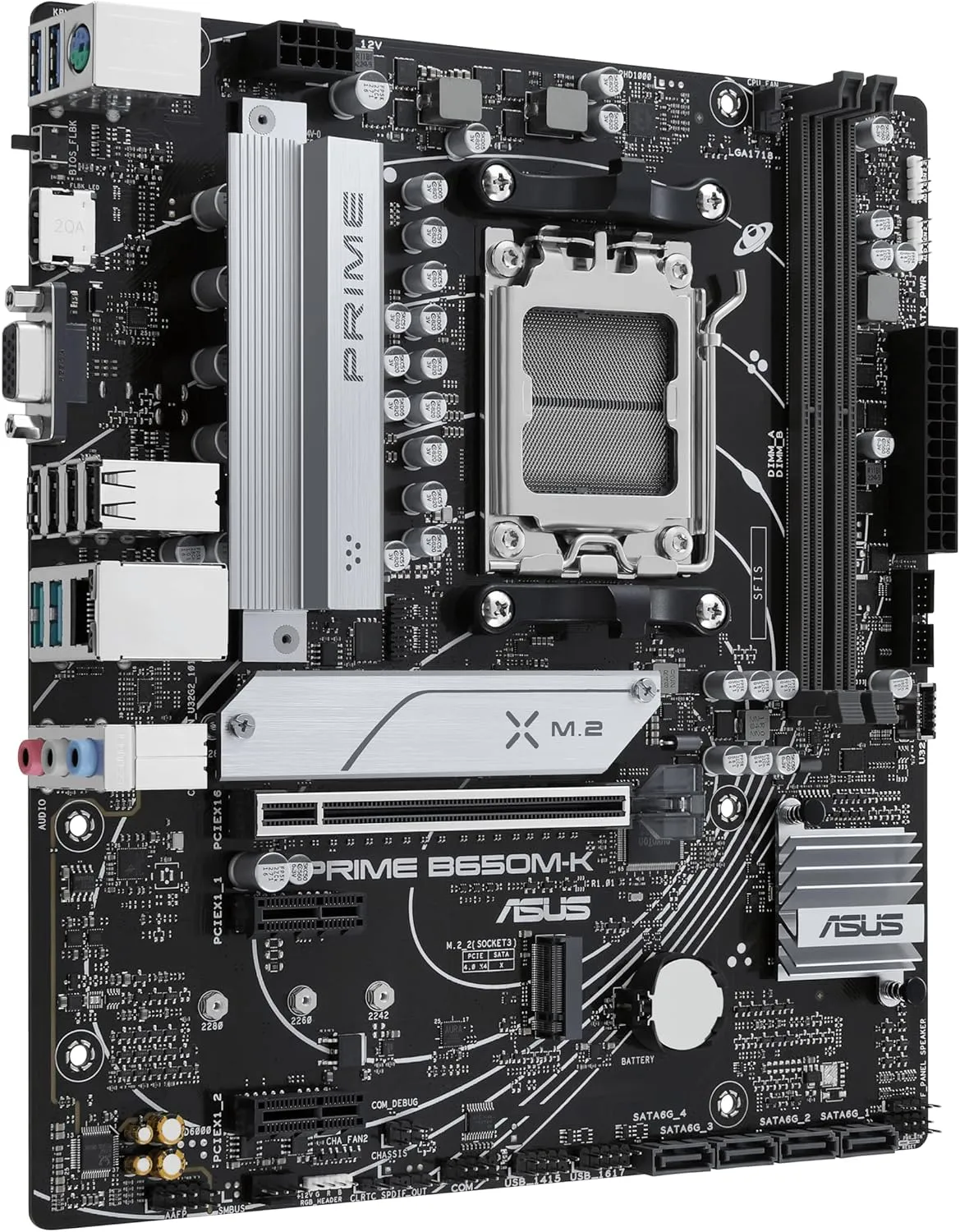 ASUS PRIME B650M-K Micro ATX (mATX) AMD Motherboard | AMD AM5 Socket