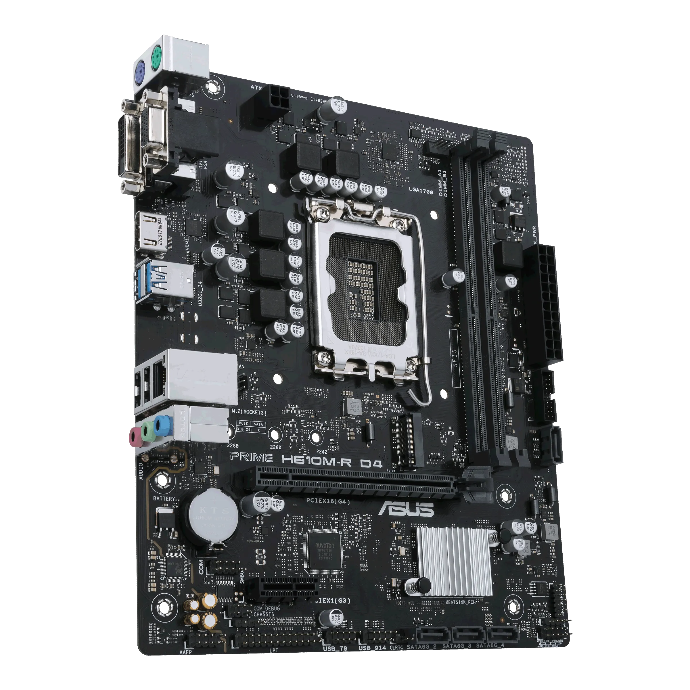 ASUS PRIME H610M-R D4 Micro ATX (mATX) Intel Motherboard | Intel LGA1700 Socket