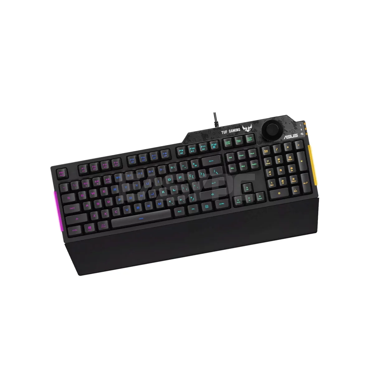 Asus TUF Gaming K1 Dynamic RGB lighting effects Detachable ergonomic wrist rest for extended comfort Gaming Keyboard