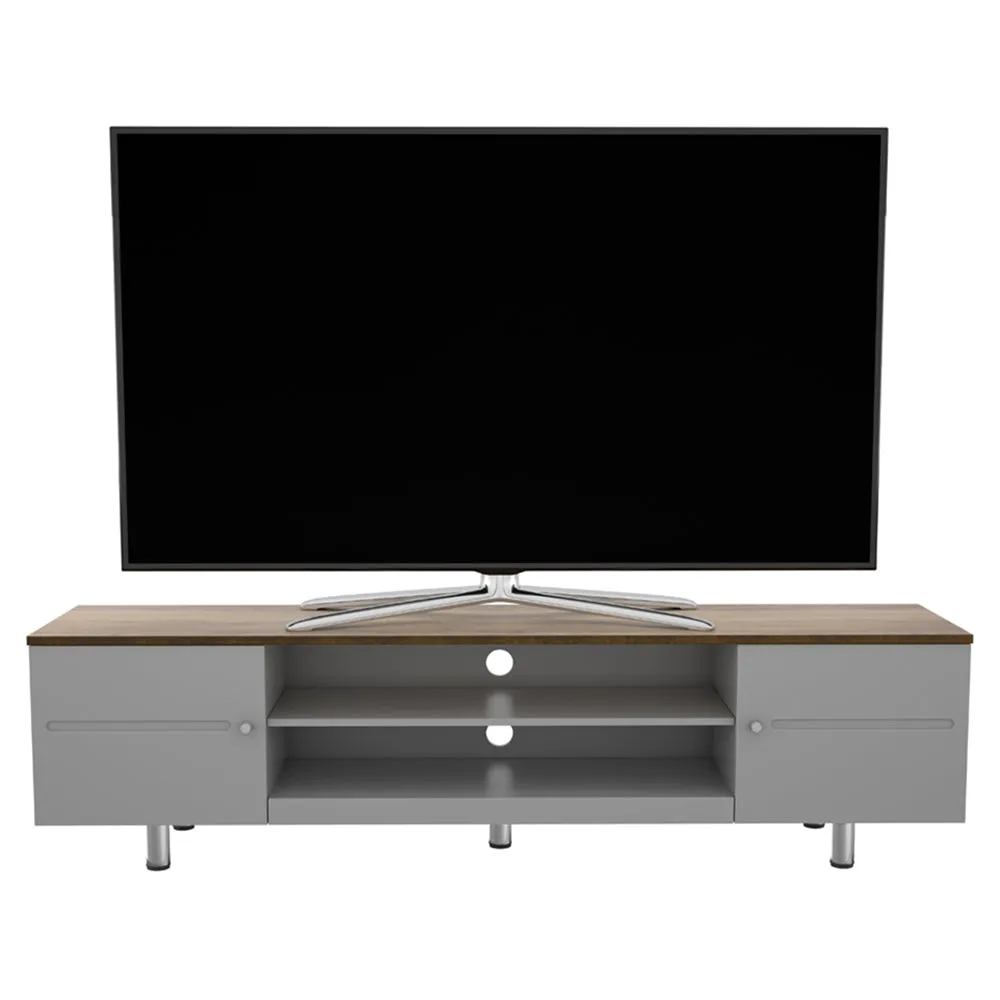 AVF Whitesands 1.9M TV Stand - Satin Grey & Wood | FS1900WSSG