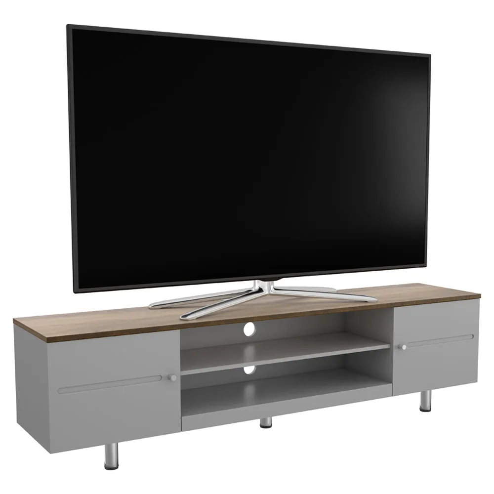 AVF Whitesands 1.9M TV Stand - Satin Grey & Wood | FS1900WSSG