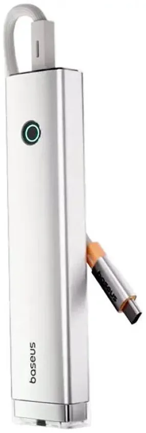 Baseus UltraJoy Series 5-Port HUB AIR, USB-C - HDMI, USB3.0x2, PD, RJ45 (silver)-B00052801S11-00
