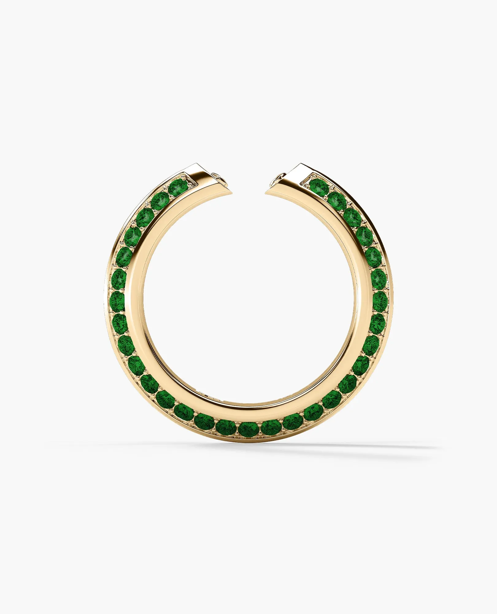 BASIN Gold Ring with 1.85ct Emeralds