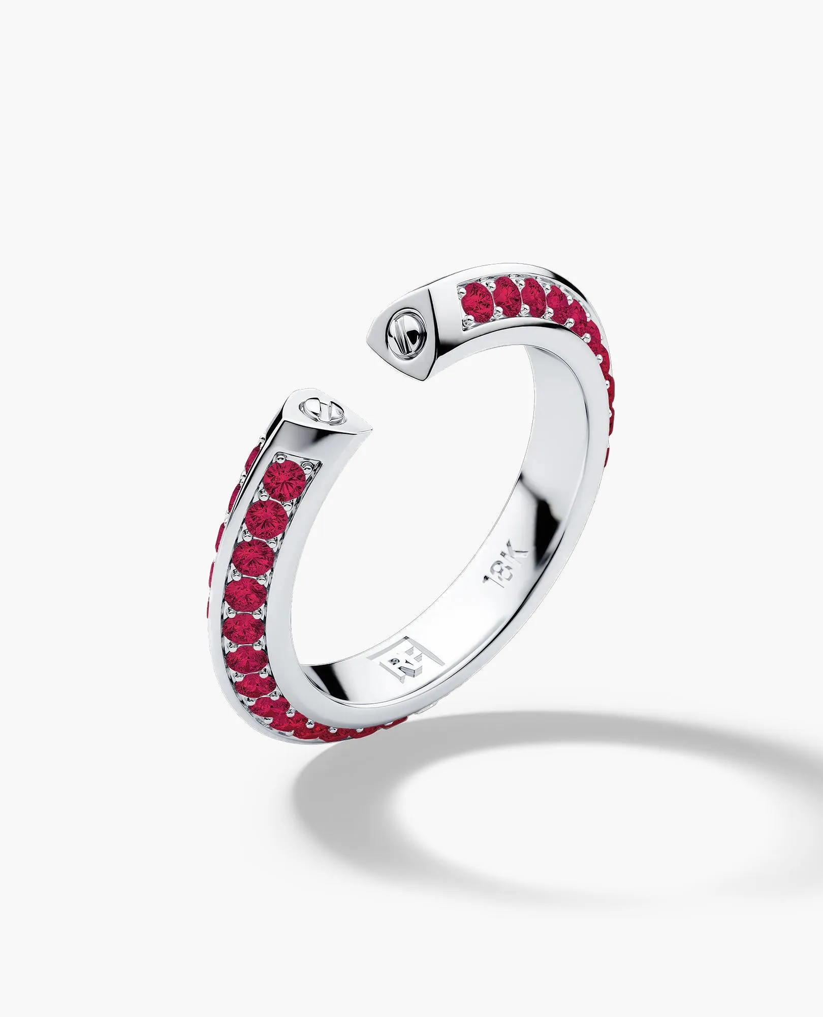 BASIN Gold Ring with 1.85ct Rubies