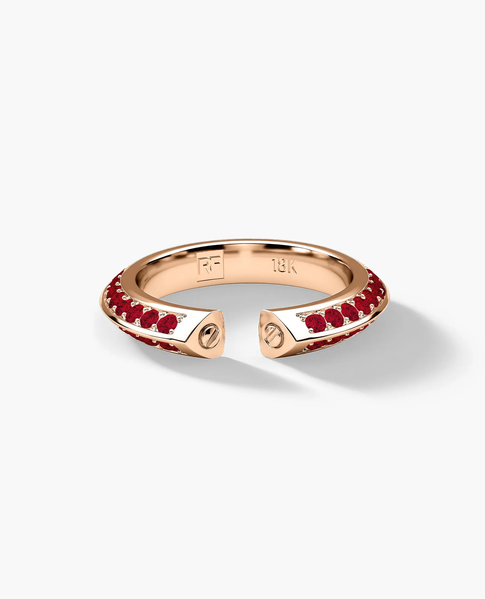 BASIN Gold Ring with 1.85ct Rubies