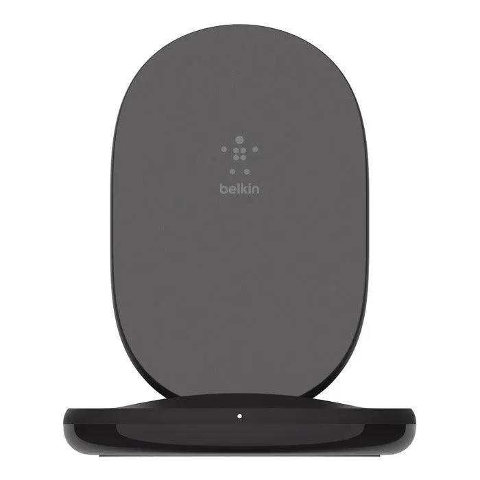 Belkin 15W Wireless Charging Stand with Wall Charger & USB C - Black & White