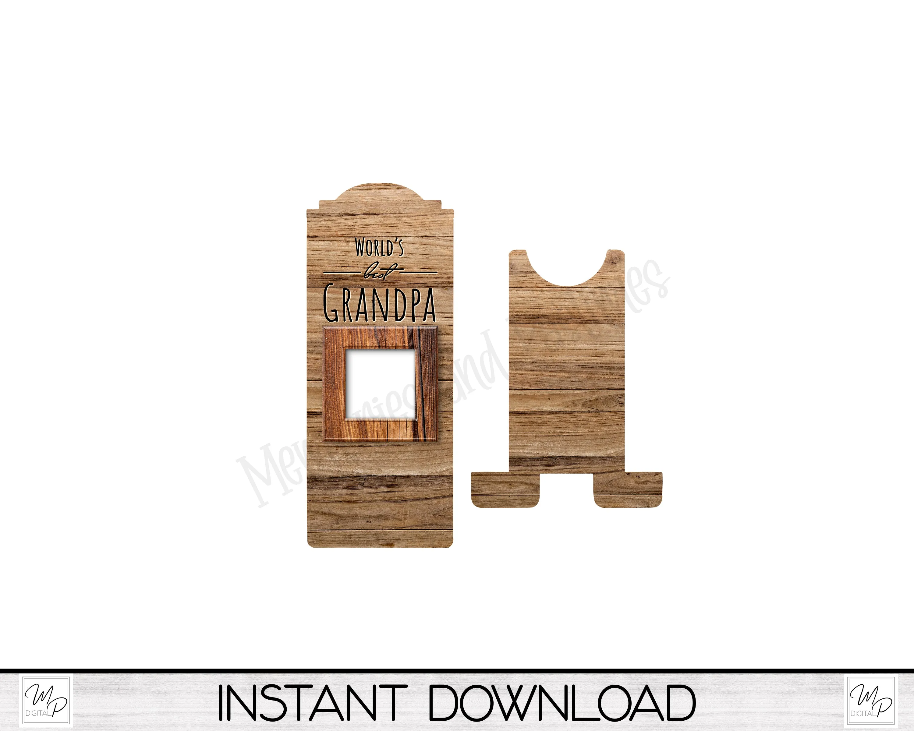 Best Grandpa Ever Cell Phone Stand PNG for Sublimation Design, Digital Download