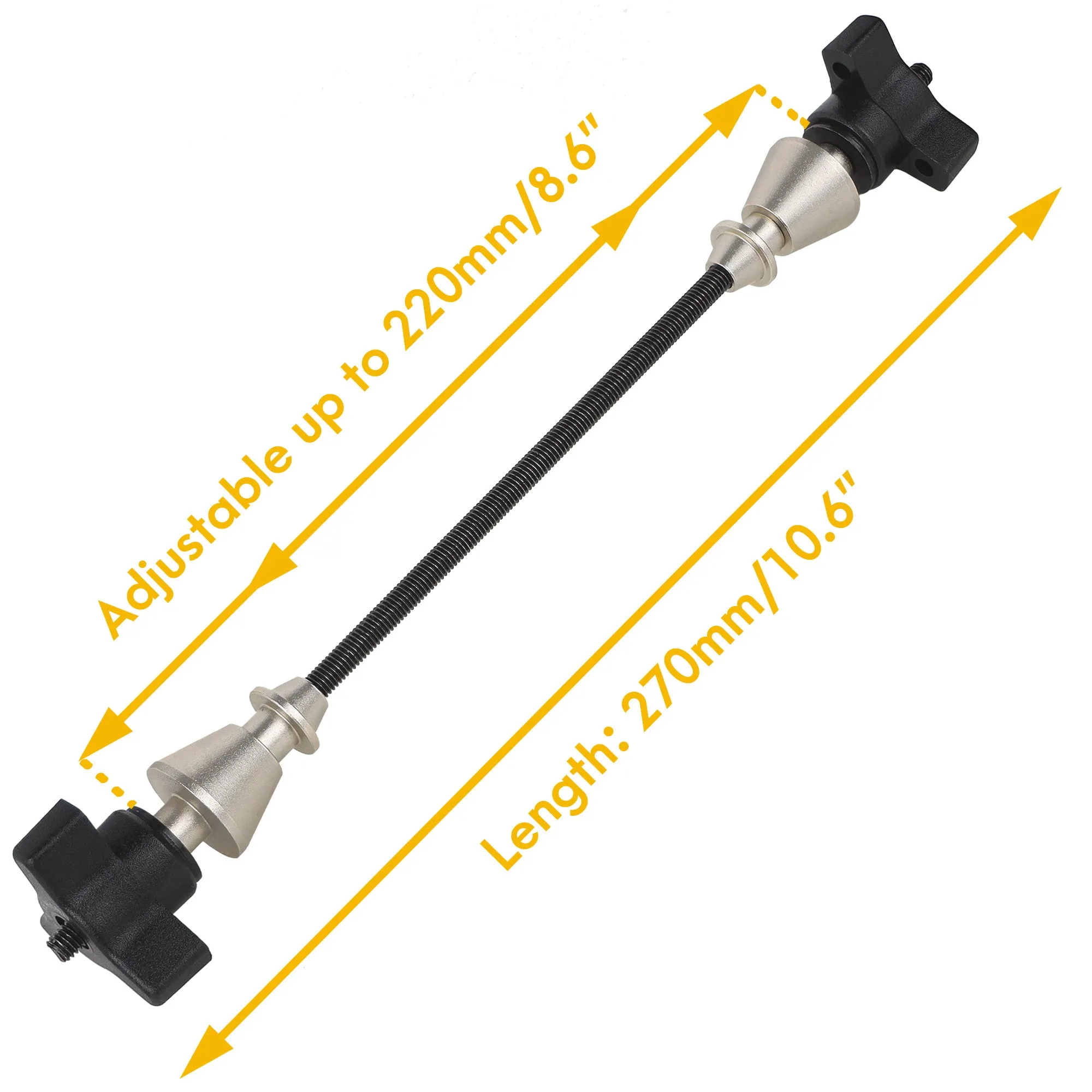 BikeHand Bike Wheel Truing Stand Thru Axle Adapter  - Great Adapter For All 12mm, 15mm, 20mm, 24mm Through Axles - Compatible with Park Tool Bicycle Truing Stand