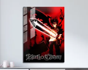Black Clover Asta Red Metal Poster