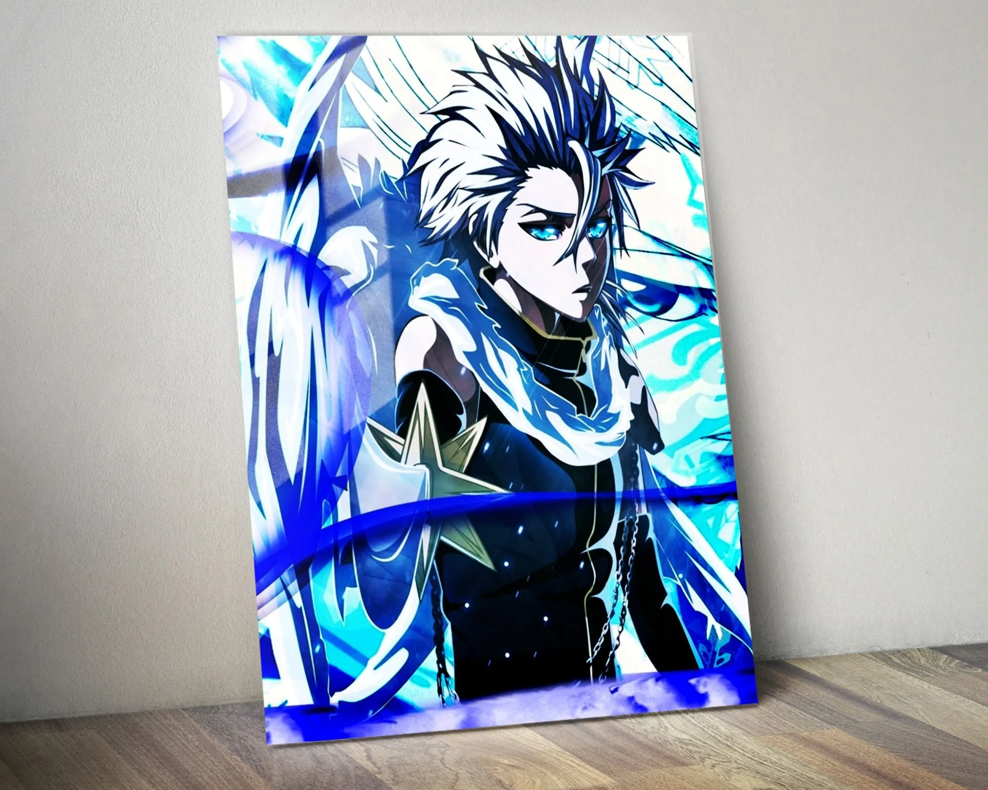 Bleach Hitsugaya Toshiro Bankai Metal Poster