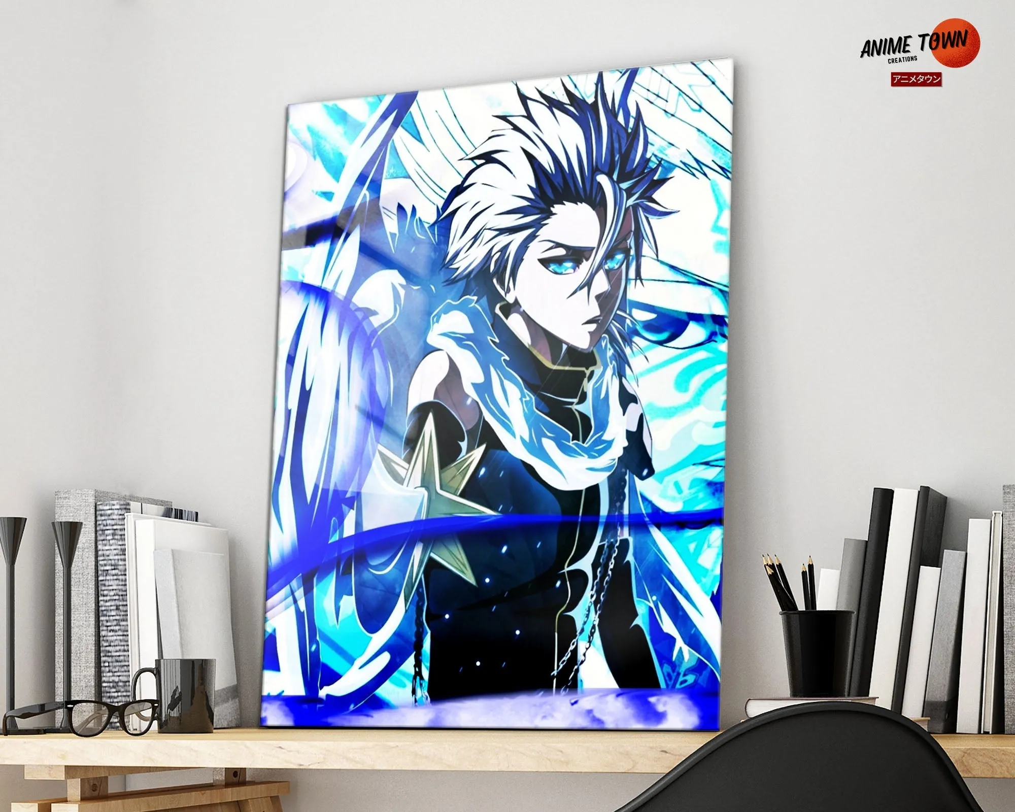 Bleach Hitsugaya Toshiro Bankai Metal Poster