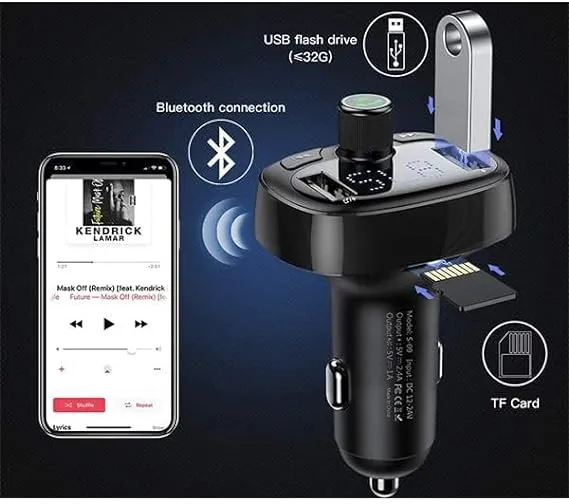 Bluetooth MP3 Car Charger  ..شاحن سيارة