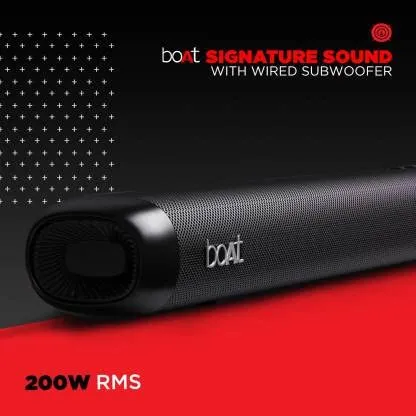 boAt Aavante Bar 4000DA | Powerful 200W Home Theatre Sound, 2.1.2 Channel, Dolby Atmos 3D Technology, Sleek & Minimal Design