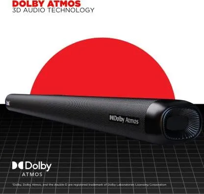 boAt Aavante Bar 4000DA | Powerful 200W Home Theatre Sound, 2.1.2 Channel, Dolby Atmos 3D Technology, Sleek & Minimal Design