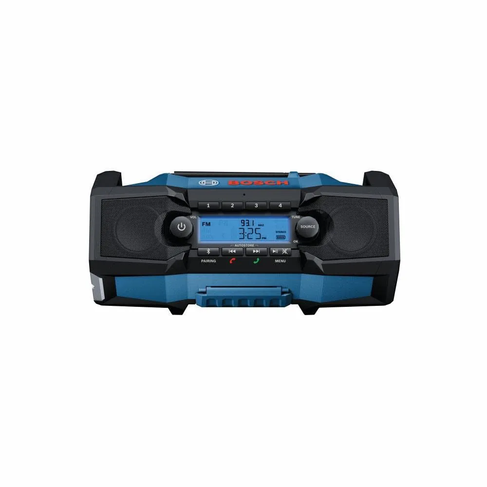 Bosch GPB18V-2CN 18V Compact Jobsite Radio with Bluetooth 5.0