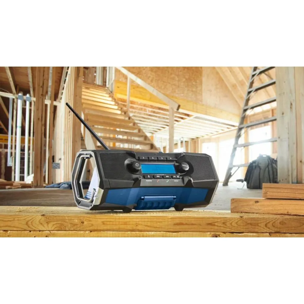 Bosch GPB18V-2CN 18V Compact Jobsite Radio with Bluetooth 5.0
