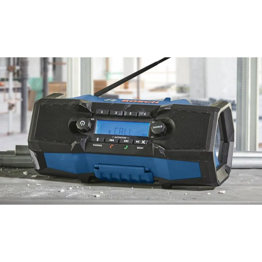 Bosch GPB18V-2CN 18V Compact Jobsite Radio with Bluetooth 5.0