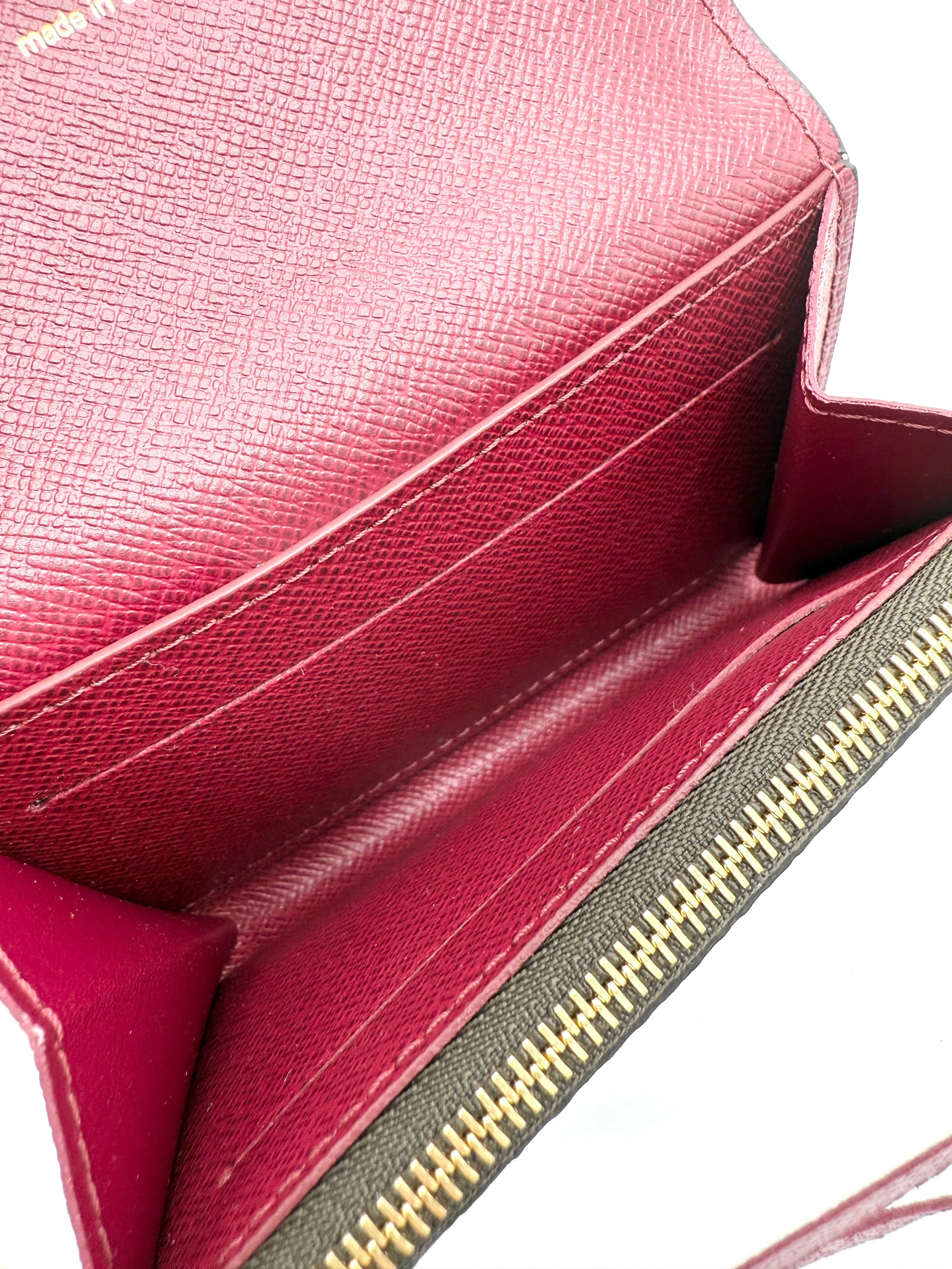 Burgundy Monogram Rosalie Compact Wallet